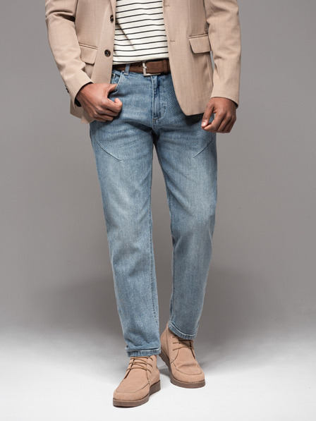 Ombre Clothing Férfi farmer nadrág egyenes szárú - fekete V1 OM-PADP-0133 Ombre Clothing