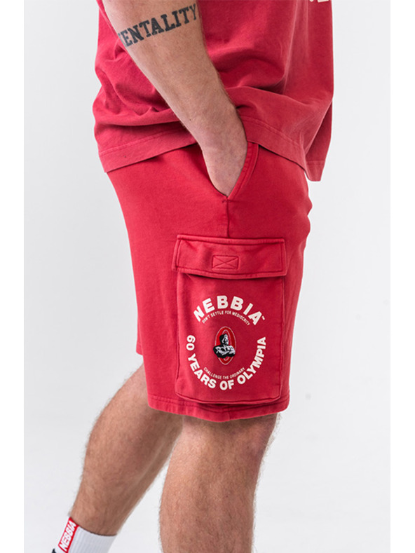 Nebbia Mosott, laza cargo rövidnadrág LEGACY 787 M,piros
