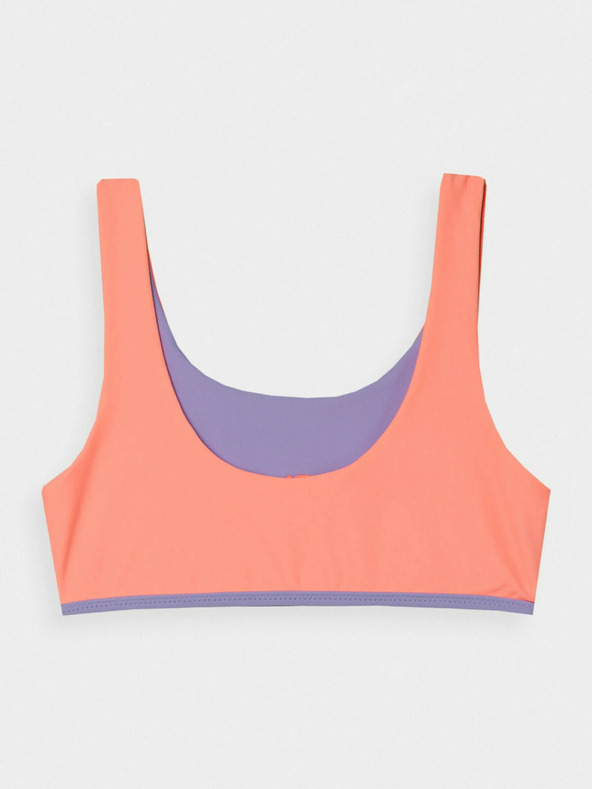 4F Lányok kétrészes fürdőruha 4F - korall/lila