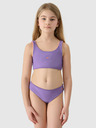 4F Lányok kétrészes fürdőruha 4F - korall/lila