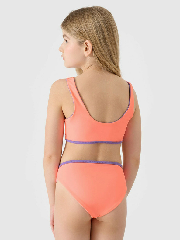 4F Lányok kétrészes fürdőruha 4F - korall/lila