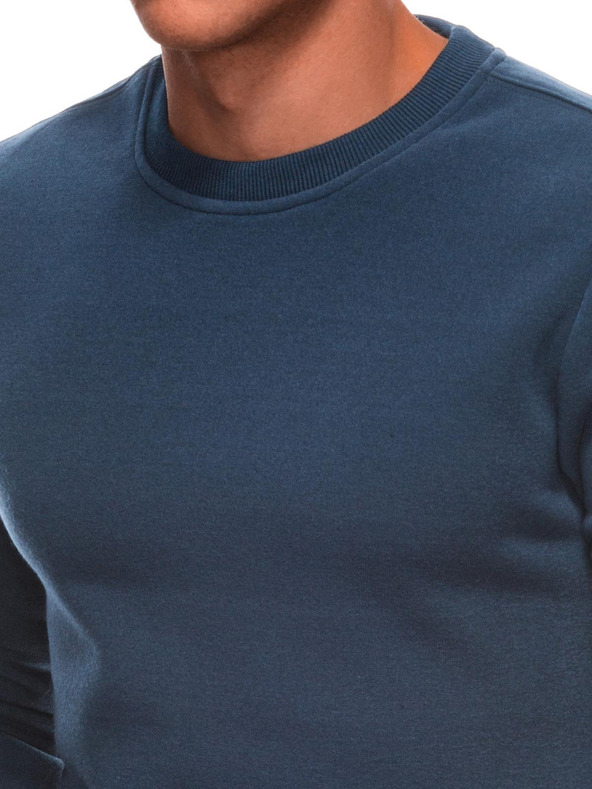 Edoti Férfi egyszínű melegítőfelső BASIC kerek nyakú Edoti