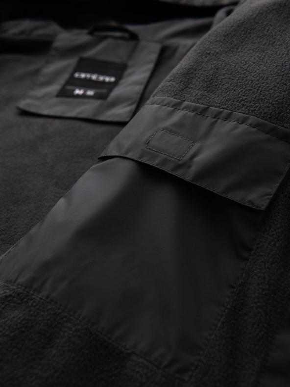 Ombre Clothing Férfi könnyű, színes sportdzseki gyapjúval kék Ombre Ruházat