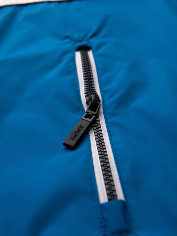 Ombre Clothing Férfi könnyű, színes sportdzseki gyapjúval kék Ombre Ruházat