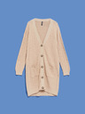 Moodo Bézs női hosszú kardigán Moodo