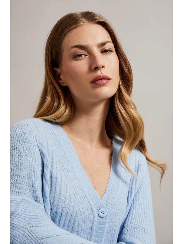 Moodo Világoskék női kardigán Moodo