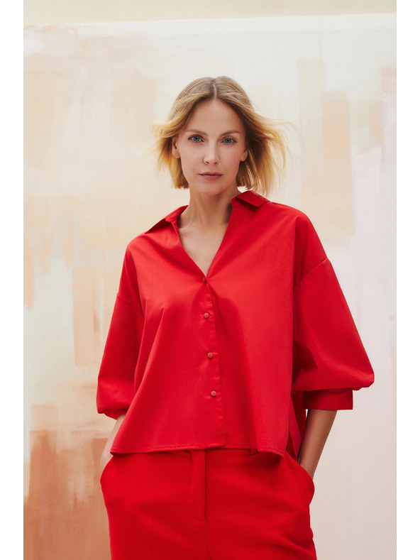 Moodo Piros női blúz Moodo