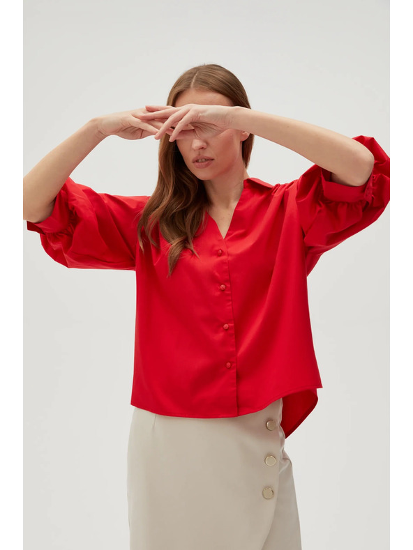 Moodo Piros női blúz Moodo