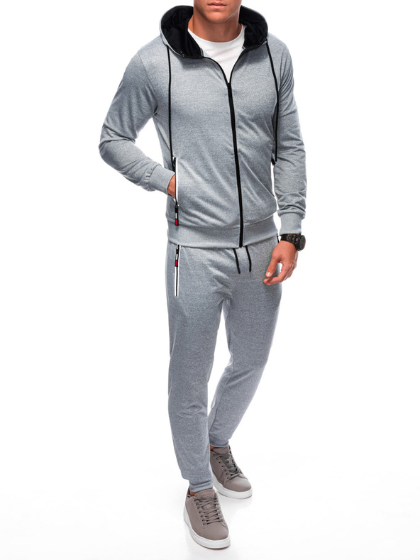 Edoti Férfi pulóver és melegítőnadrág szürke Edoti