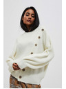 Moodo Fehér női pulóver Moodo