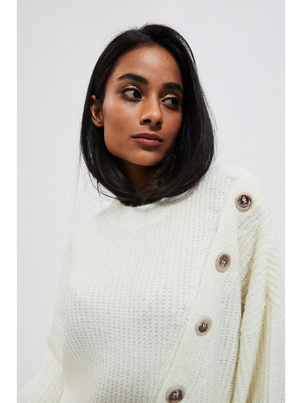 Moodo Fehér női pulóver Moodo