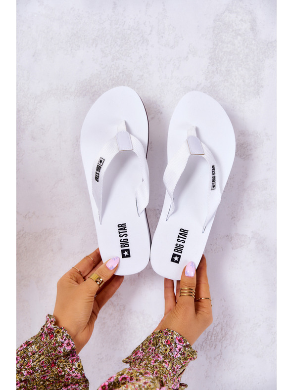 BIG STAR SHOES Női flip-flop ék alakú Big Star fehér