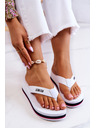 BIG STAR SHOES Női flip-flop ék alakú Big Star fehér