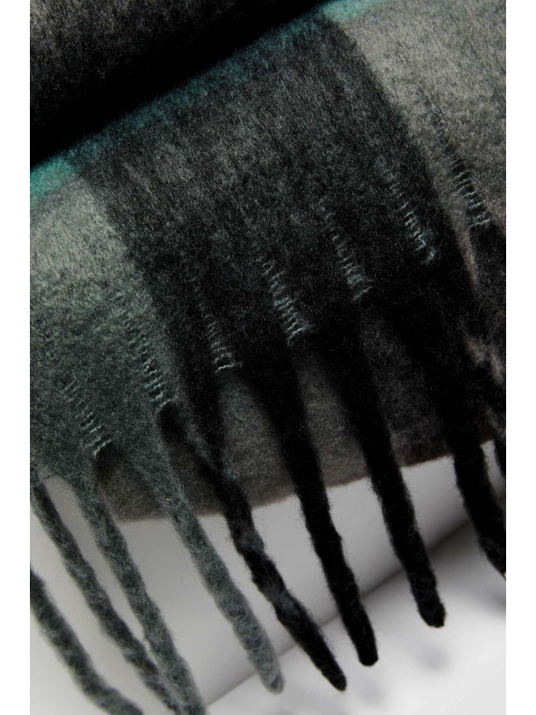 Moodo Kék szürke női Moodo kockás sál