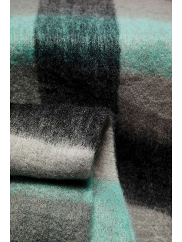 Moodo Kék szürke női Moodo kockás sál