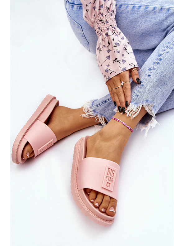 BIG STAR SHOES Női Big Star papucs világos rózsaszín