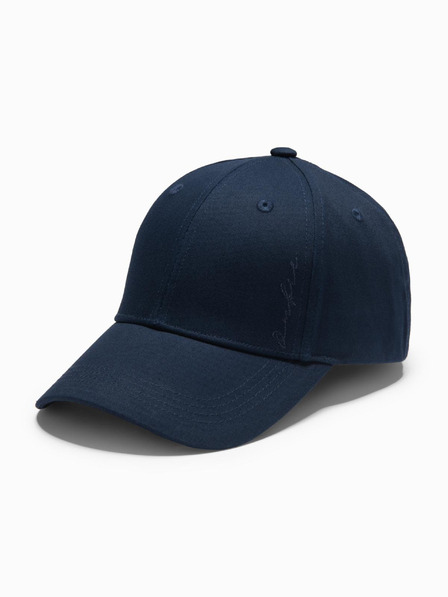 Ombre Clothing Férfi baseball sapka dekoratív hímzéssel sötétkék Ombre Clothing