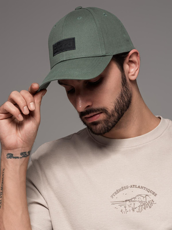 Ombre Clothing Férfi baseball sapka téglalap alakú patch zöld Ombre Ruházat