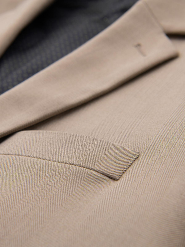 Ombre Clothing Elegáns férfi bézs színű gyapjú keverék blézer az Ombre Clothing-tól