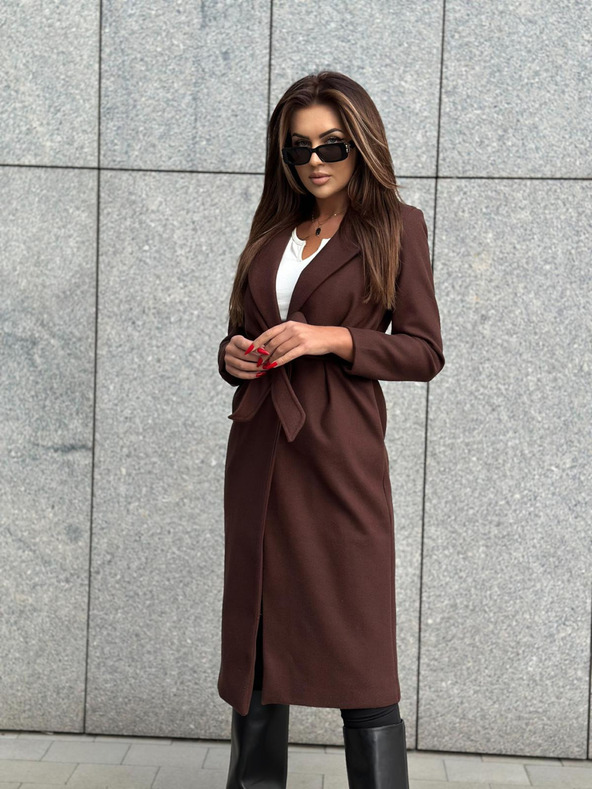 Edoti Barna női kabát övvel Edoti