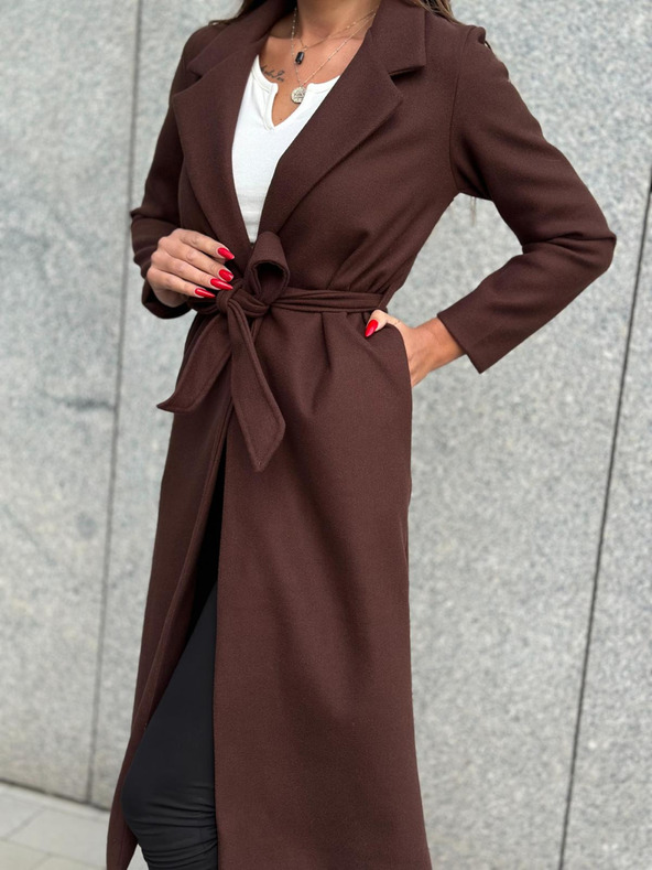 Edoti Barna női kabát övvel Edoti