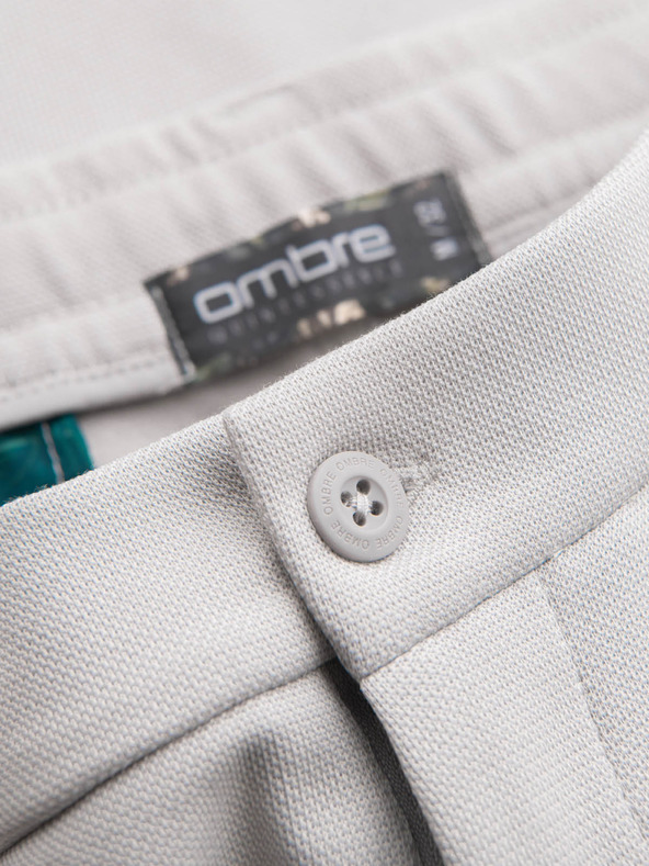 Ombre Clothing Férfi pamut tréningnadrág BASIC szürke Ombre ruházat