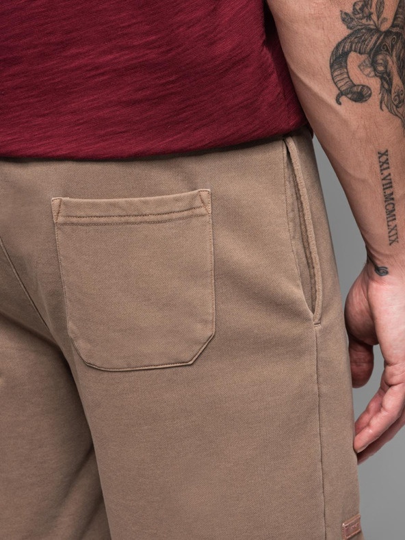 Ombre Clothing Férfi pamut tréningnadrág BASIC barna Ombre ruházat