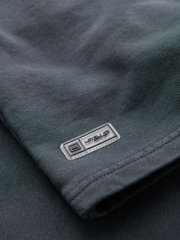 Ombre Clothing Férfi pamut tréningnadrág BASIC szürke Ombre ruházat