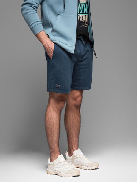Ombre Clothing Férfi pamut tréningnadrág BASIC kék Ombre ruházat