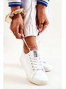 BIG STAR SHOES Női Big Star bőr tornacipő - Fehér