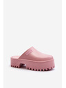 BIG STAR SHOES Női papucs egyszínű talppal Big Star rózsaszínű