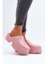 BIG STAR SHOES Női papucs egyszínű talppal Big Star rózsaszínű