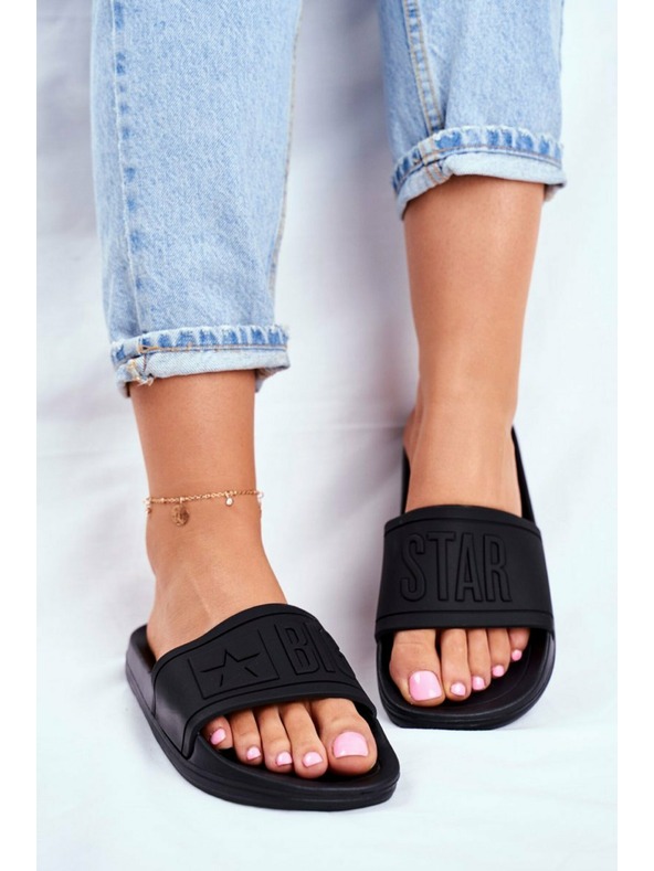 BIG STAR SHOES Női divat papucs Big Star - fekete