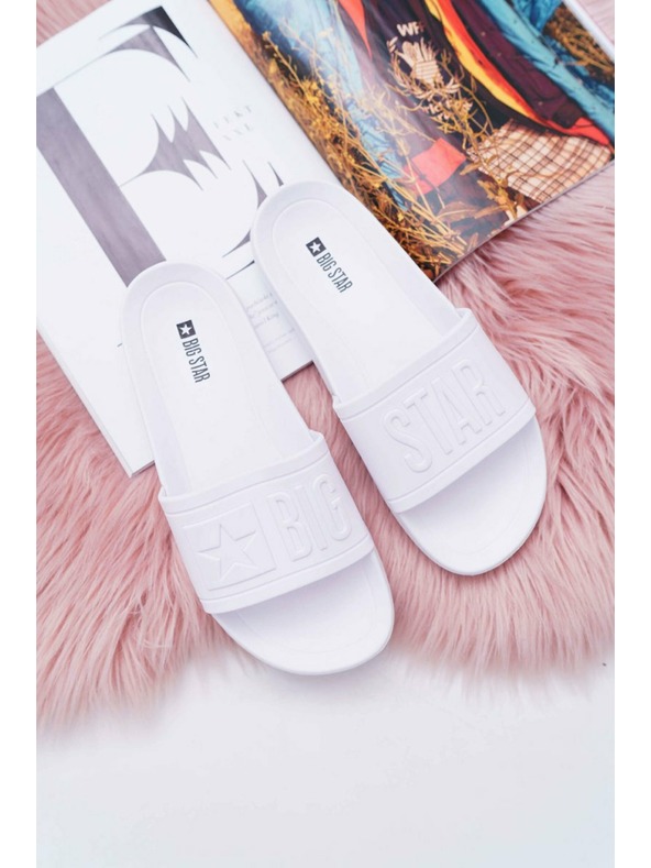 BIG STAR SHOES Női divat papucs Big Star - Fehér