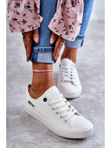 BIG STAR SHOES Női alacsony bőr tornacipő Big Star - Fehér