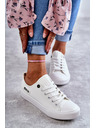 BIG STAR SHOES Női alacsony bőr tornacipő Big Star - Fehér