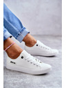 BIG STAR SHOES Női alacsony bőr tornacipő Big Star - Fehér