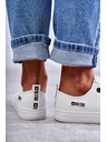 BIG STAR SHOES Női alacsony bőr tornacipő Big Star - Fehér