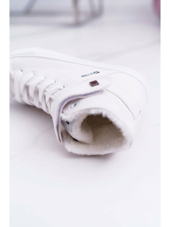 BIG STAR SHOES Szigetelt bőr tornacipő BIG STAR Fehér méret: