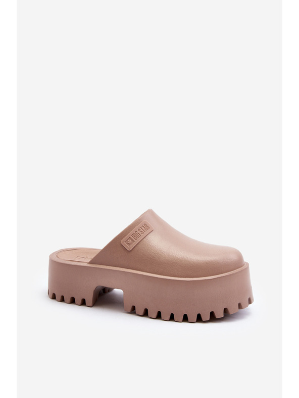 BIG STAR SHOES Női szilárd talpú papucs Big Star bézs színű