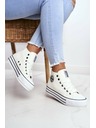 BIG STAR SHOES Női Big Star magas tornacipő - fehér