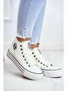 BIG STAR SHOES Női Big Star magas tornacipő - fehér