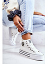 BIG STAR SHOES Női Big Star magas tornacipő - fehér