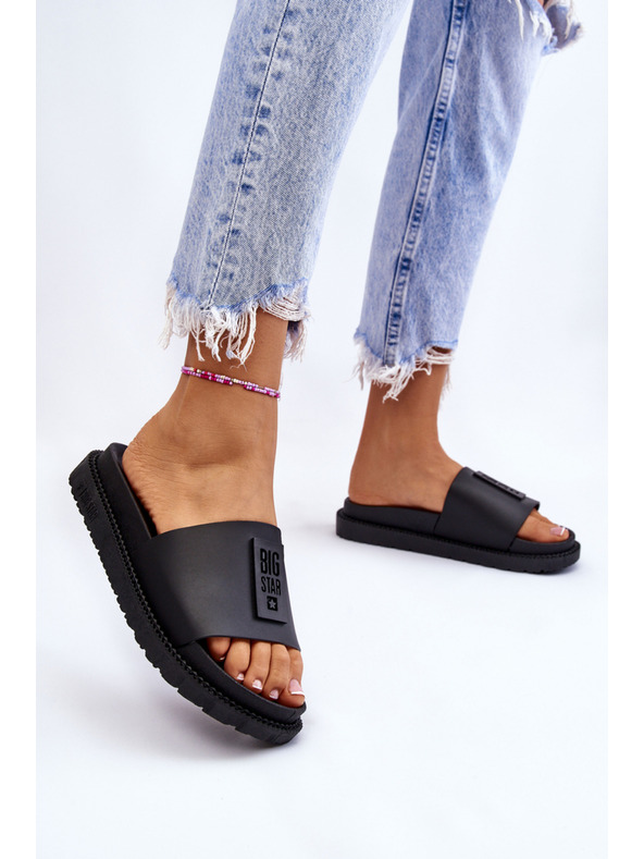 BIG STAR SHOES Női magas sarkú papucs Big Star Fekete