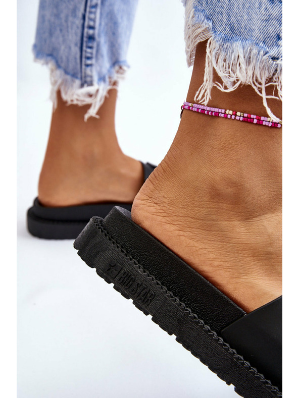 BIG STAR SHOES Női magas sarkú papucs Big Star Fekete