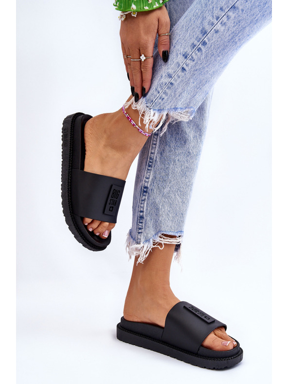 BIG STAR SHOES Női magas sarkú papucs Big Star Fekete