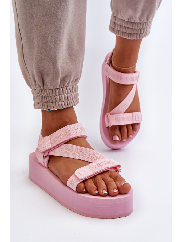 BIG STAR SHOES Női platform szandál Big Star rózsaszín