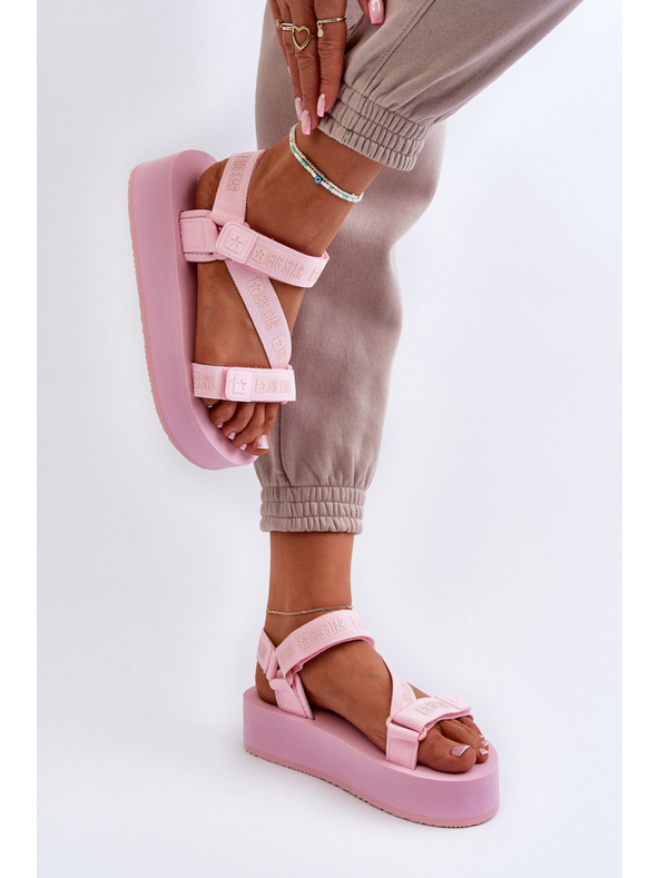 BIG STAR SHOES Női platform szandál Big Star rózsaszín