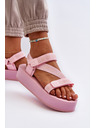 BIG STAR SHOES Női platform szandál Big Star rózsaszín