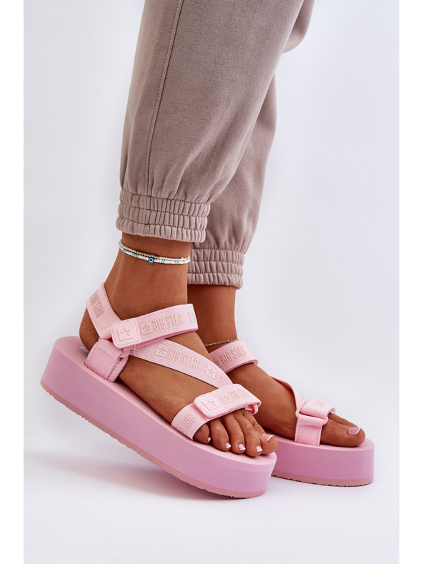 BIG STAR SHOES Női platform szandál Big Star rózsaszín